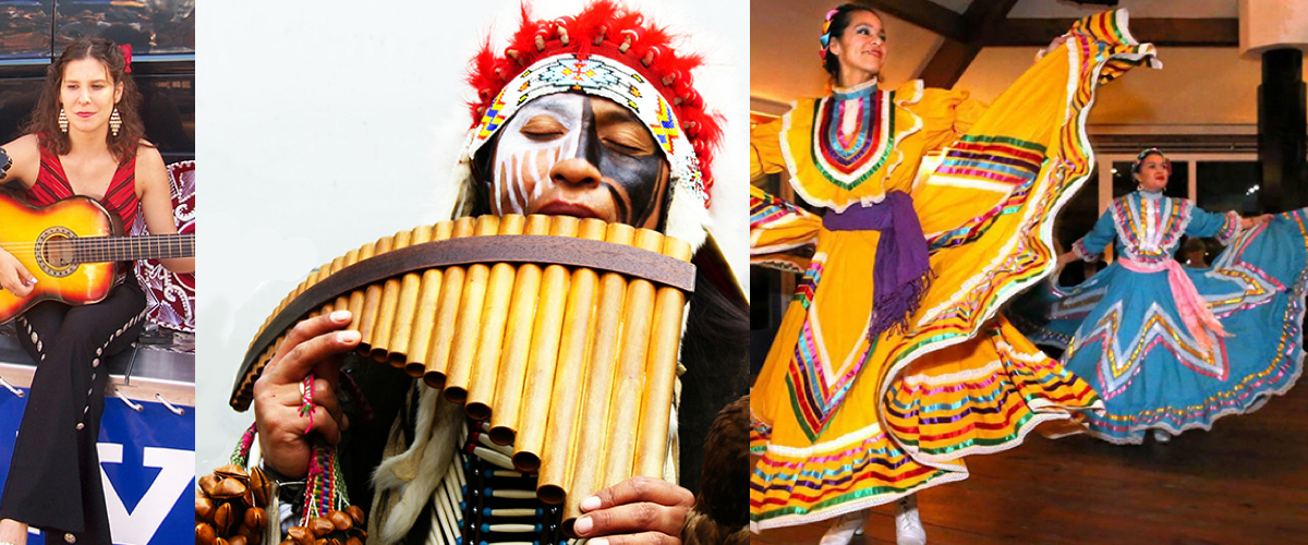 Azteka dansers voor parades